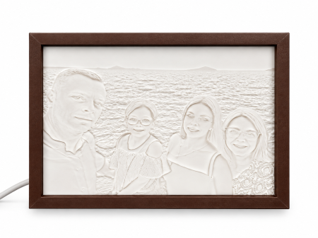 Litofană personalizată cu fotografie și iluminare LED – Ramă 3D [1]