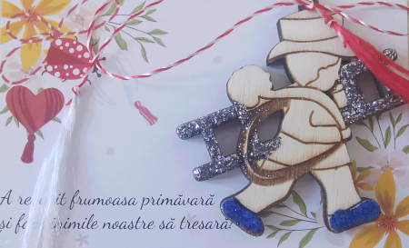Martisoare - Martisor handmade potcoava si trifoi