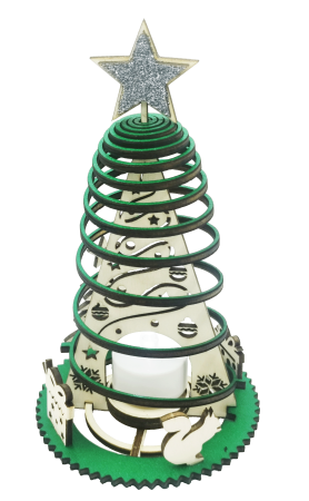 Decoratiuni de Sarbatori - Ornament de birou luminos -  bradut de Crăciun