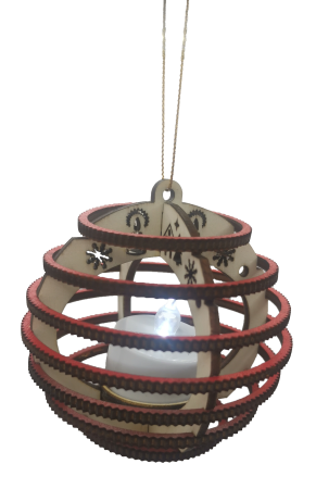 Decoratiuni de Sarbatori - Ornament  luminos pentru bradul de Crăciun