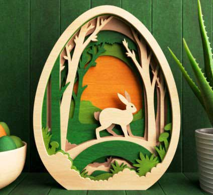 Figurine decorative diverse - Ou de Paste multistrat