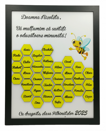 Cadouri personalizate pentru profesori - Panou decorativ pentru educatoare