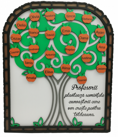 Cadouri personalizate pentru profesori - Panou decorativ pentru profesori