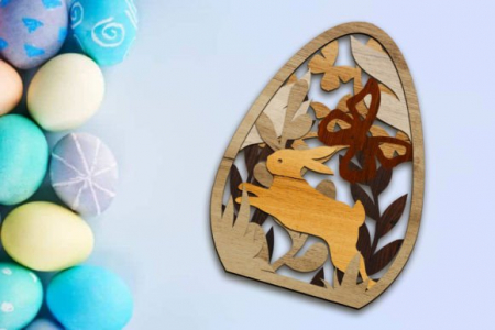 Figurine decorative pentru Paste - set de figurine oua de Paste multistrat