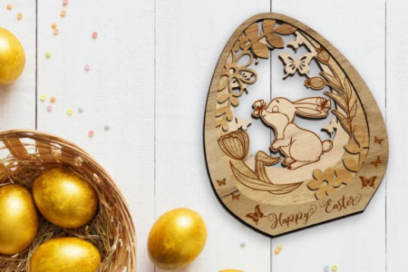 Figurine decorative diverse - Figurine oua de Paste multistrat