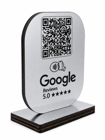 Stand WiFi din lemn personalizat cu QR Code [1]