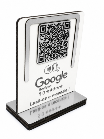 Stand WiFi din lemn personalizat cu QR Code [1]