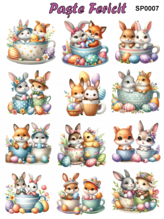 Stickere / Abtibilduri decorative pentru Paste [8]