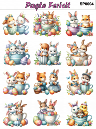 Stickere / Abtibilduri decorative pentru Paste [5]