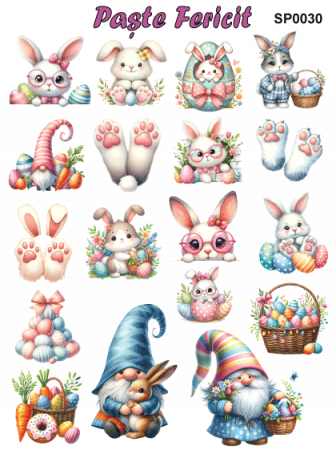 Stickere / Abtibilduri decorative pentru Paste [31]