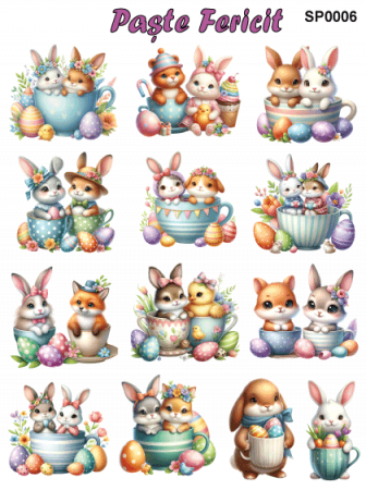 Stickere / Abtibilduri decorative pentru Paste [7]