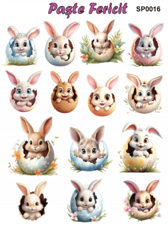 Stickere / Abtibilduri decorative pentru Paste [17]