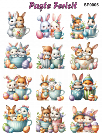 Stickere / Abtibilduri decorative pentru Paste [6]