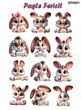 Stickere / Abtibilduri - Stickere / Abtibilduri decorative pentru Paste