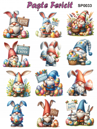 Stickere / Abtibilduri decorative pentru Paste [3]