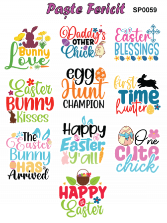 Stickere / Abtibilduri - Stickere / Abtibilduri decorative pentru Paste