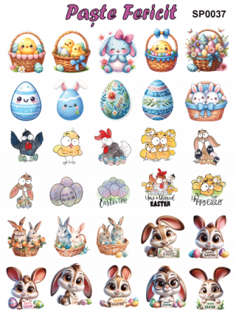 Stickere / Abtibilduri decorative pentru Paste [7]