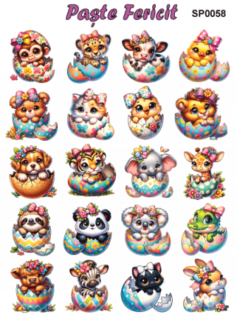 Stickere / Abtibilduri decorative pentru Paste [8]