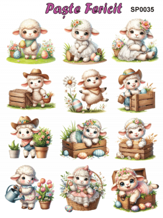 Stickere / Abtibilduri decorative pentru Paste [5]