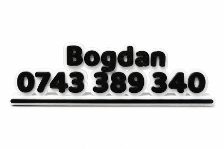 Suport Număr Telefon Auto Personalizat pentru Bord – Printat 3D [5]