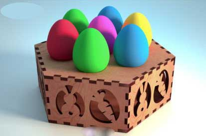 Figurine decorative pentru Paste - Suport pentru oua de Paste
