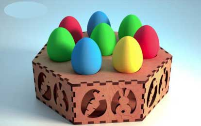 Figurine decorative pentru Paste - Suport pentru oua de Paste