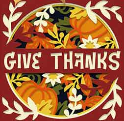 Tablou 3D diverse - Tablou Ziua Recunostintei 3D