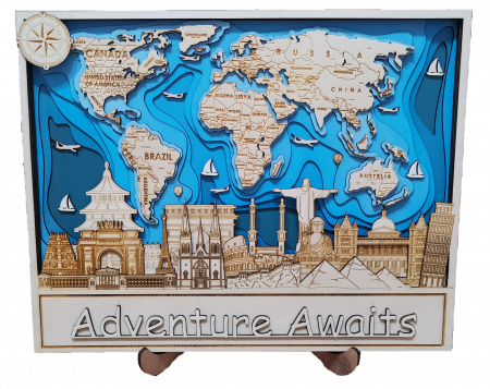 Tablou multistrat - Tablou WORLD