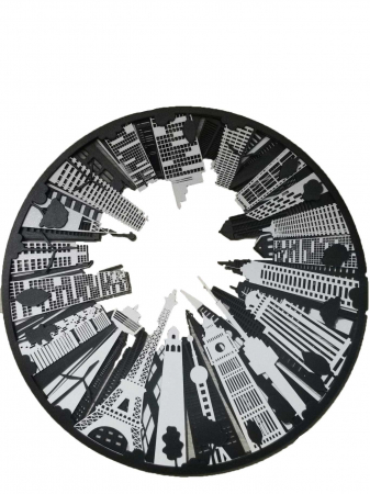 Tablou multistrat - Tablou WORLD multistrat 3D