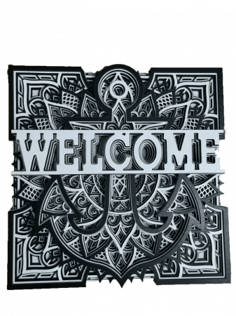 Tablou WELCOM - Tablou WELCOME Mandala