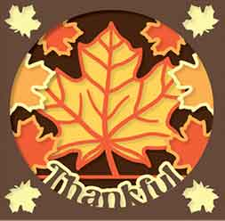 Tablou 3D diverse - Tablou Ziua Recunostintei 3D