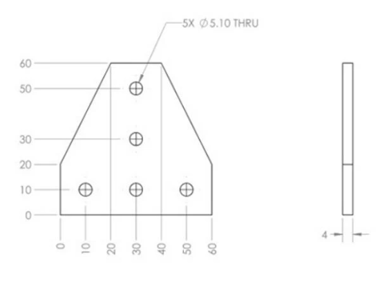 Placa conectare profile de aluminiu.  [3]