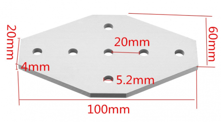 Placa conectare pentru 2020 v-slot [2]