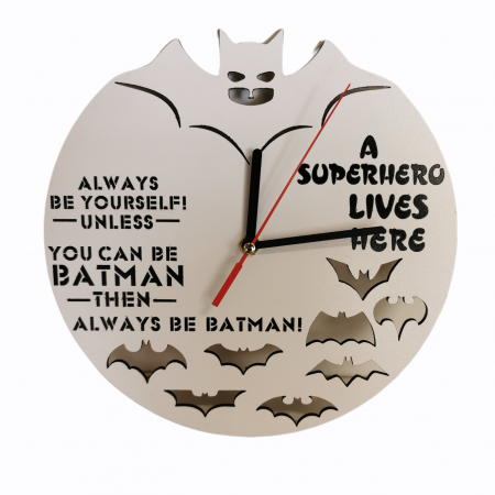 Ceasuri perete - Ceas bat-man copii