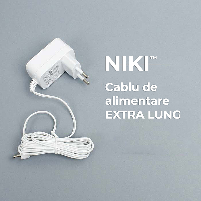 BabyMonitor Wireless Audio-Video Bebelusi NIKI™ Smart70, LCD 7" HD 720p, 355° Panoramic, Functie VOX, NightVision, Temperatura Ambientala, Baterie 4000 mAh [8]