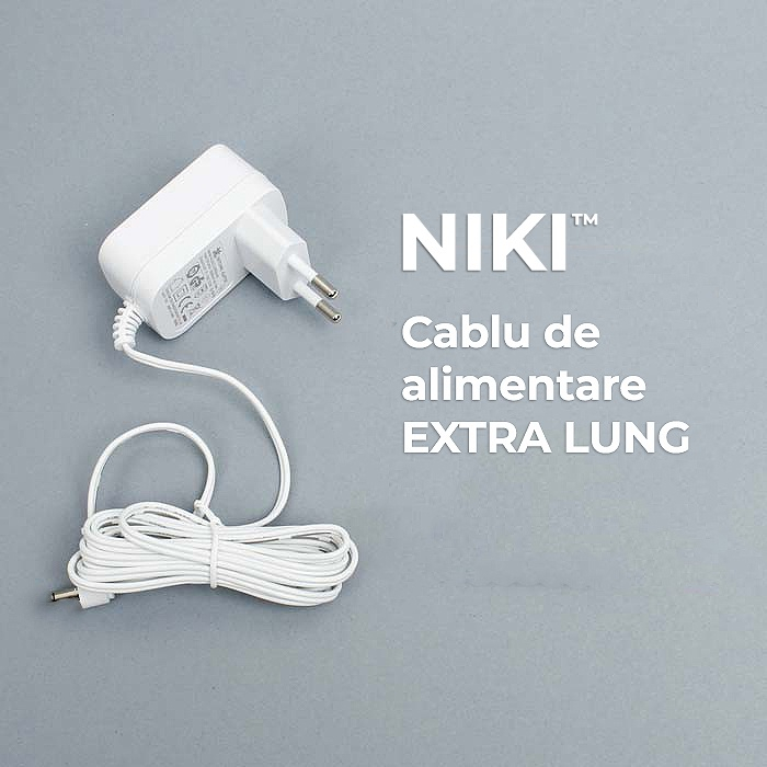 BabyMonitor Wireless NIKI™ Smart35, LCD XL 3.5" 720p, 355° Panoramic, Functie VOX, NightVision, Temperatura Ambientala, Cantece de Leagan [8]