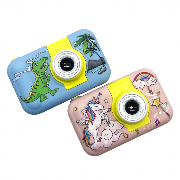 Camera Foto de Jucarie NIKI™ PhotoFUN 5, Card 32GB Inclus,1080p HD, Display 2.0 Inch, Baterie 1000 mAh, Carcasa Antisoc, Lentila Flip 180°, Mod Selfie, Filtre Foto, Jocuri, 3-8 ani, Model Unicorn [8]