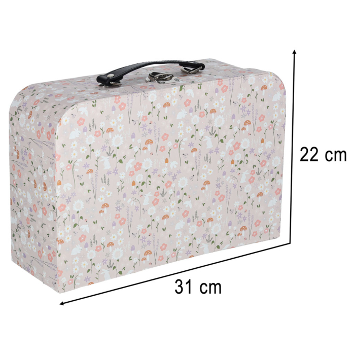 Casuta de Papusi Portabila tip Valiza, cu 25 Piese de Mobilier din Lemn [4]