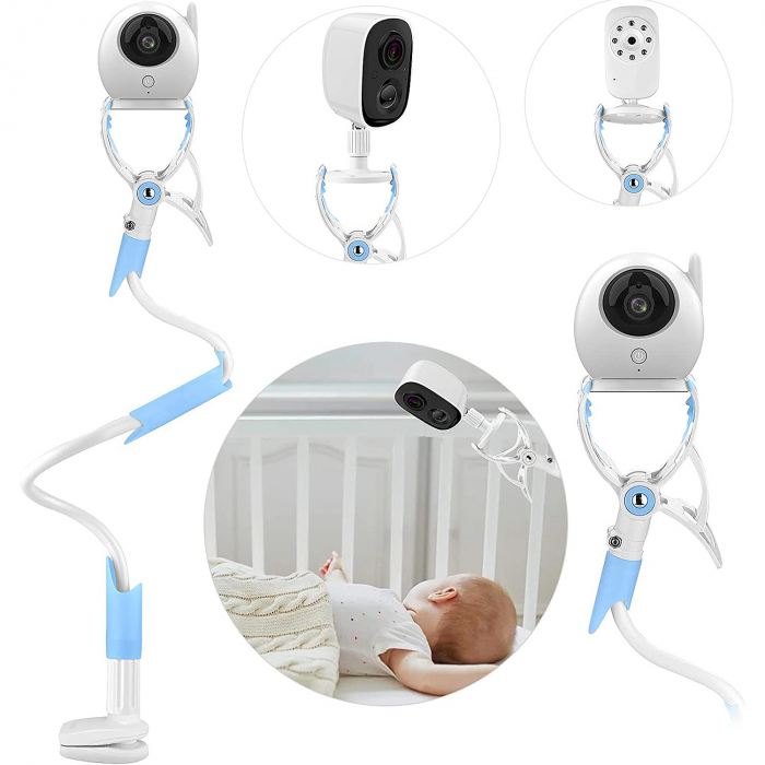 Niki Flex24 Suport Flexibil Pentru Acasa si Voiaj, Sistem De Prindere si Fixare Pentru Baby Monitor si Monitoare Audio-Video Bebelusi, Universal, 105CM [2]