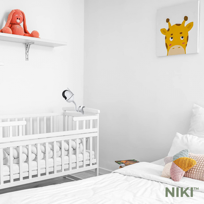 Niki Flex30 Suport Flexibil Universal Pentru Voiaj si Acasa, Sistem de Prindere Pentru Baby Monitoare, Usor de Transportat [9]