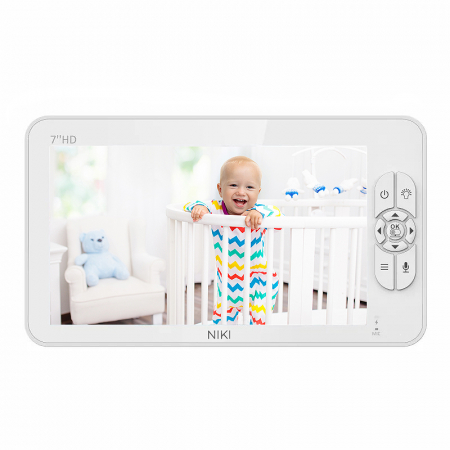 BabyMonitor Wireless Audio-Video Bebelusi NIKI™ Smart70, LCD 7" HD 720p, 355° Panoramic, Functie VOX, NightVision, Temperatura Ambientala, Baterie 4000 mAh [1]