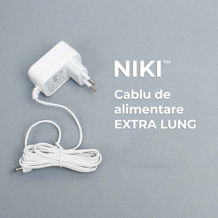 BabyMonitor Wireless NIKI™ Smart35, LCD XL 3.5" 720p, 355° Panoramic, Functie VOX, NightVision, Temperatura Ambientala, Cantece de Leagan [7]