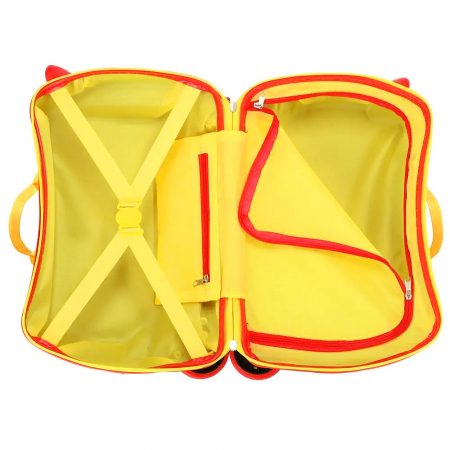 Geanta de Voiaj pentru Copii tip Troler Ride-On NIKI® RideJoy Trolley, Functie Scaun de Plimbare, 4 Roti 360°,  28 Litri, Suport Pentru Picioare, Curea Detasabila, Model Zoo [9]