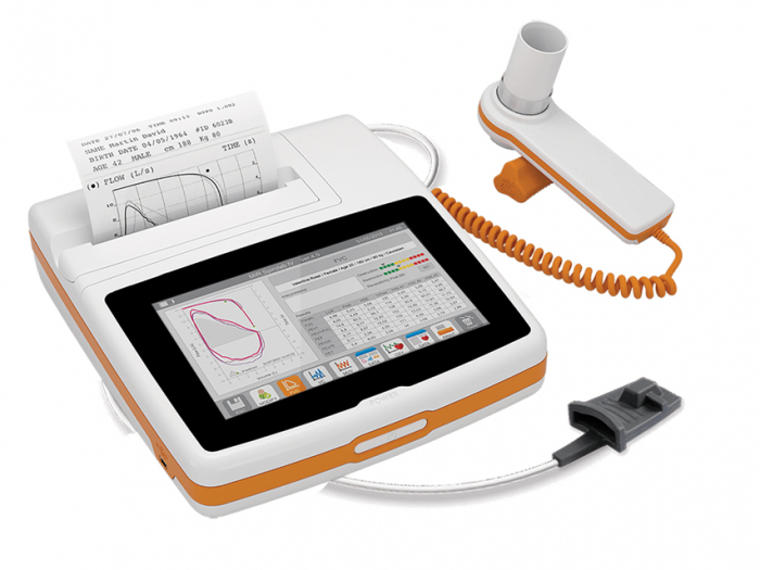 Spirometru SPIROLAB® cu Ecran Tactil de 7” și Oximetru SpO2 – Dispozitiv Profesional pentru Diagnosticare Pulmonară [1]