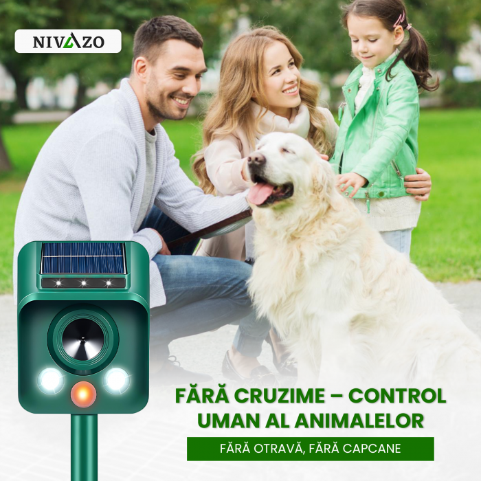 Aparat anti porumbei Nivazo 657, anti pasari, pisici, raza de actiune 110º, pana la 15m², 2 moduri de lucru [7]
