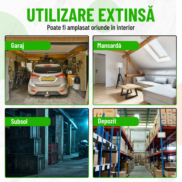 Aparat anti-rozatoare autovehicule, Nivazo® CR03, 2 modalitati alimentare, 4 LED-uri stroboscopice, mod auto, protejeaza vieti, camioane, rulote, motociclete [7]