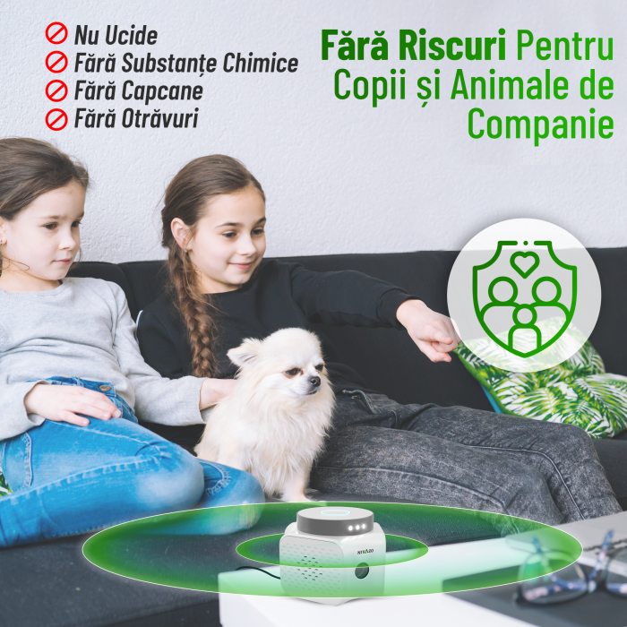 Aparat ultrasunete soareci UR02, 4 moduri functionare, acoperire 360, lumina stroboscopica [6]