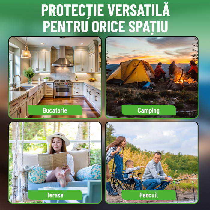 Capcana cu lipici anti insecte/muste, Nivazo® MK12, acoperire pana la 50m2, lumina atractie UV, usor de folsit, pentru interior [7]