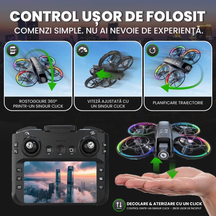 Dronă începatori Nivazo K200, acumulator 1200mAh [3]