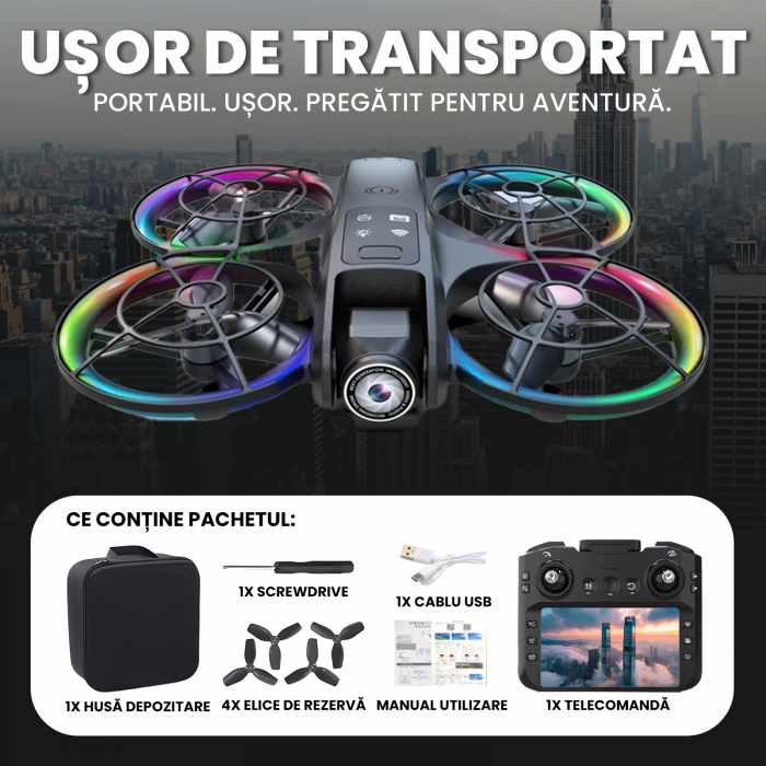 Dronă începatori Nivazo K200, acumulator 1200mAh [6]